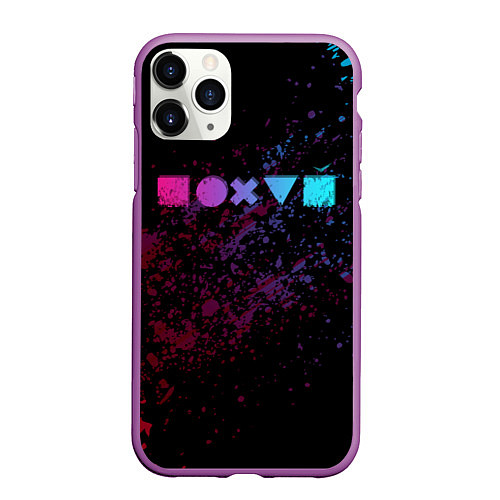 Чехол iPhone 11 Pro матовый Равнодушие / 3D-Фиолетовый – фото 1