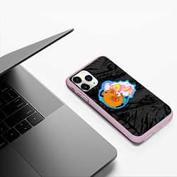 Чехол iPhone 11 Pro матовый Почита - поп арт, цвет: 3D-розовый — фото 2