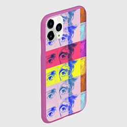 Чехол iPhone 11 Pro матовый Глаза Джексона, цвет: 3D-фиолетовый — фото 2