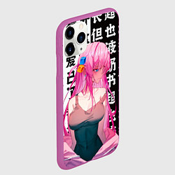 Чехол iPhone 11 Pro матовый Bocchi the rock аниме, цвет: 3D-фиолетовый — фото 2