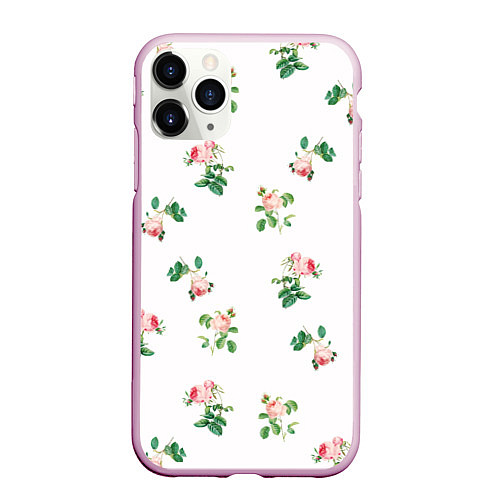 Чехол iPhone 11 Pro матовый Rose garden / 3D-Розовый – фото 1