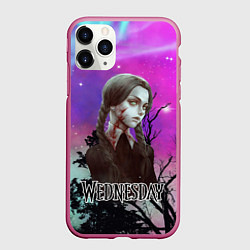 Чехол iPhone 11 Pro матовый Семейка Аддамс ужасы