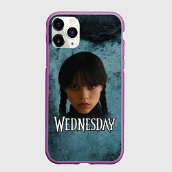 Чехол iPhone 11 Pro матовый Унсдэй портрет, цвет: 3D-фиолетовый