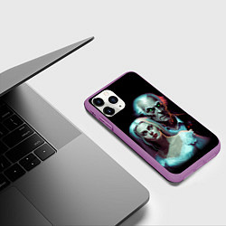 Чехол iPhone 11 Pro матовый Король и Шут Кукла Колдуна, цвет: 3D-фиолетовый — фото 2