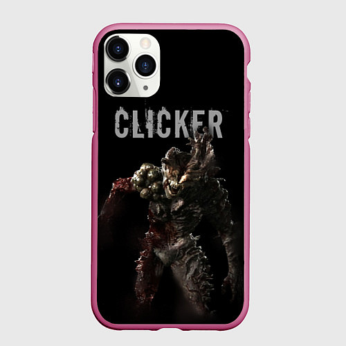 Чехол iPhone 11 Pro матовый Clicker / 3D-Малиновый – фото 1
