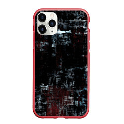Чехол iPhone 11 Pro матовый Пересечение разноцветных полос
