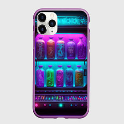 Чехол iPhone 11 Pro матовый Волшебный бар, цвет: 3D-фиолетовый