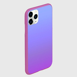 Чехол iPhone 11 Pro матовый Фиолетовый градиент, цвет: 3D-фиолетовый — фото 2