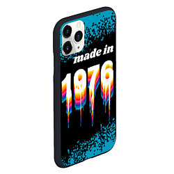 Чехол iPhone 11 Pro матовый Made in 1976: liquid art, цвет: 3D-черный — фото 2