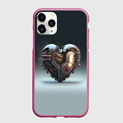 Чехол iPhone 11 Pro матовый Кибер сердце