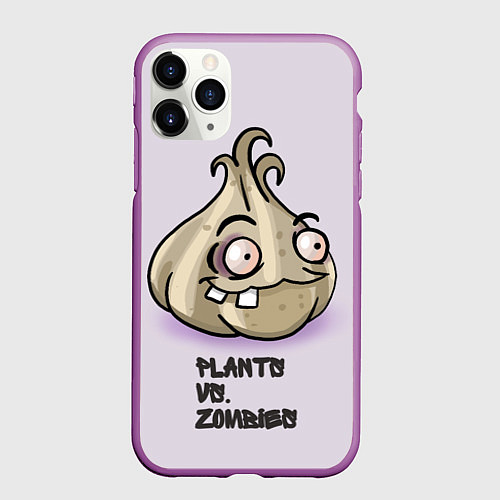 Чехол iPhone 11 Pro матовый Чеснок из игры / 3D-Фиолетовый – фото 1