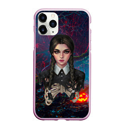 Чехол iPhone 11 Pro матовый Уэндэй волшбеный фон