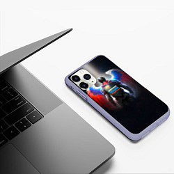 Чехол iPhone 11 Pro матовый Диванный паладин поддержки, цвет: 3D-светло-сиреневый — фото 2