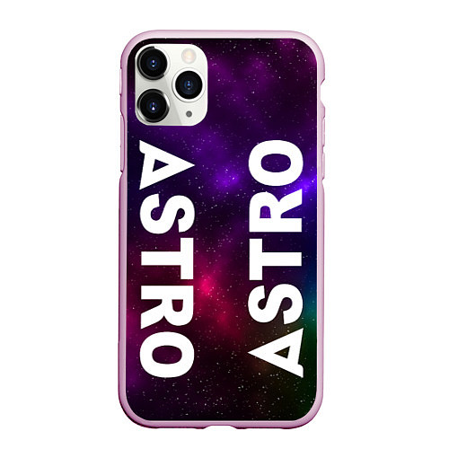 Чехол iPhone 11 Pro матовый Astro star / 3D-Розовый – фото 1