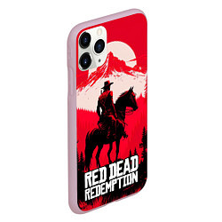 Чехол iPhone 11 Pro матовый Red Dead Redemption, mountain, цвет: 3D-розовый — фото 2
