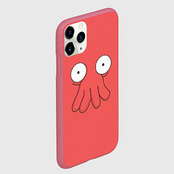 Чехол iPhone 11 Pro матовый Зойдберг, цвет: 3D-малиновый — фото 2