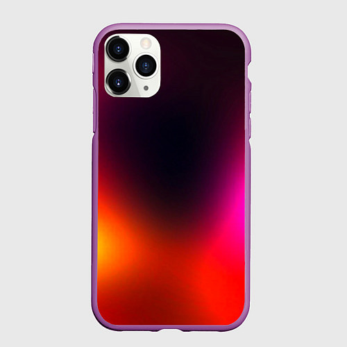 Чехол iPhone 11 Pro матовый Абстрактная текстура / 3D-Фиолетовый – фото 1