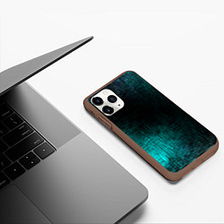 Чехол iPhone 11 Pro матовый Потёртости красок, цвет: 3D-коричневый — фото 2