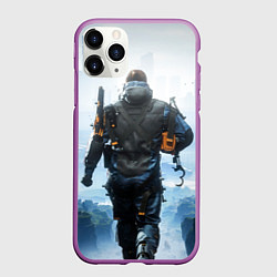 Чехол iPhone 11 Pro матовый Death Stranding Sam, цвет: 3D-фиолетовый