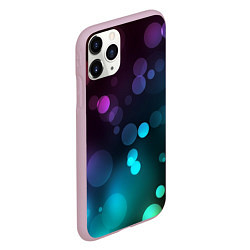 Чехол iPhone 11 Pro матовый Абстракция блики, цвет: 3D-розовый — фото 2