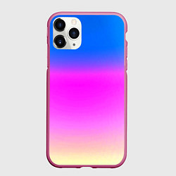 Чехол iPhone 11 Pro матовый Неоновые краски космоса