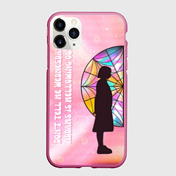 Чехол iPhone 11 Pro матовый Энид Синклер - сериал Уэнсдей - яркая сторона окна