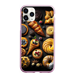 Чехол iPhone 11 Pro матовый Сладкая пышная выпечка