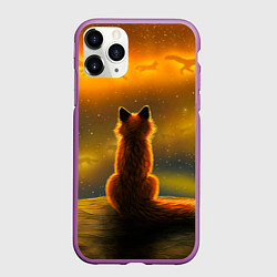 Чехол iPhone 11 Pro матовый Лиса духи предков