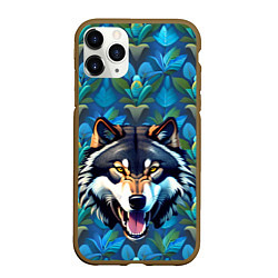 Чехол iPhone 11 Pro матовый Волк из джунглей