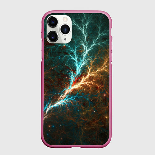 Чехол iPhone 11 Pro матовый Мультивселенные / 3D-Малиновый – фото 1