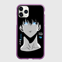 Чехол iPhone 11 Pro матовый Поднятие уровня в одиночку - solo leveling, цвет: 3D-фиолетовый