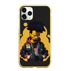 Чехол iPhone 11 Pro матовый Rap Simpson
