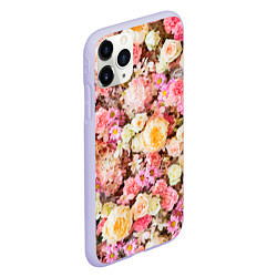 Чехол iPhone 11 Pro матовый Тысяча цветов, цвет: 3D-светло-сиреневый — фото 2