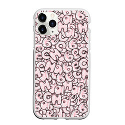 Чехол iPhone 11 Pro матовый Буквы: весна, цвет: 3D-белый