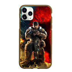 Чехол iPhone 11 Pro матовый Gears of War Маркус Феникс