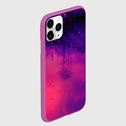 Чехол iPhone 11 Pro матовый Фиолетовый космос, цвет: 3D-фиолетовый — фото 2