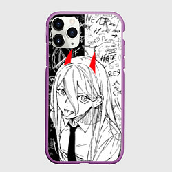 Чехол iPhone 11 Pro матовый Это же Пауэр, цвет: 3D-фиолетовый