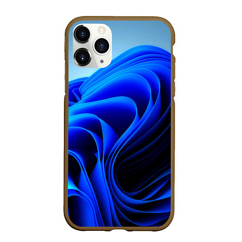 Чехол iPhone 11 Pro матовый Win 11 заставка / 3D-Коричневый – фото 1