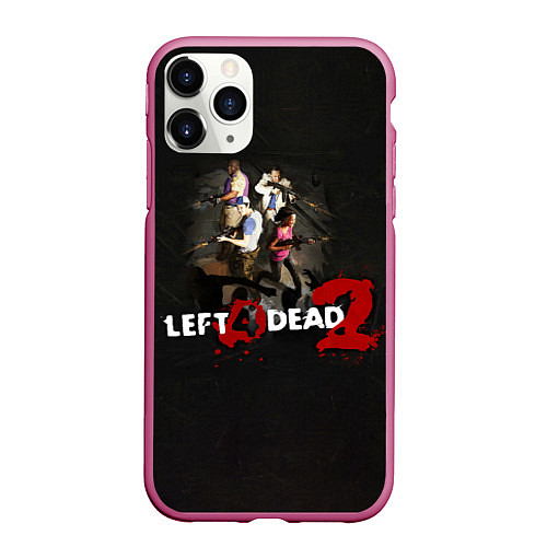 Чехол iPhone 11 Pro матовый Left 4 dead 2 команда / 3D-Малиновый – фото 1