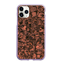 Чехол iPhone 11 Pro матовый Лава и огонь