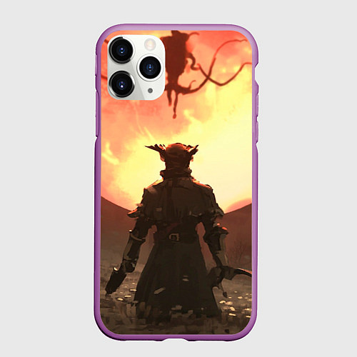 Чехол iPhone 11 Pro матовый Охотник против сущности / 3D-Фиолетовый – фото 1