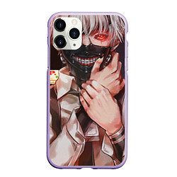 Чехол iPhone 11 Pro матовый Tokio Ghoul, цвет: 3D-светло-сиреневый