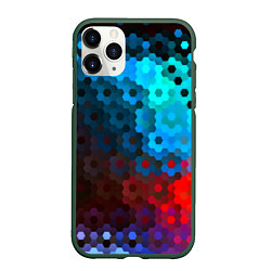 Чехол iPhone 11 Pro матовый Битва размытых пикселей
