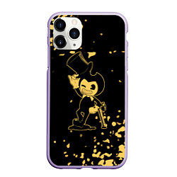 Чехол iPhone 11 Pro матовый Bendy and the ink machine Чернильная машина бенди, цвет: 3D-светло-сиреневый