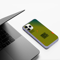 Чехол iPhone 11 Pro матовый Art chaos, цвет: 3D-светло-сиреневый — фото 2