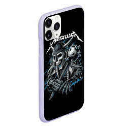 Чехол iPhone 11 Pro матовый Metallica - Викинг, цвет: 3D-светло-сиреневый — фото 2