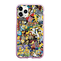 Чехол iPhone 11 Pro матовый Simpsonhistory, цвет: 3D-розовый
