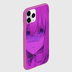 Чехол iPhone 11 Pro матовый Одинокий рокер, цвет: 3D-фиолетовый — фото 2