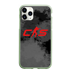 Чехол iPhone 11 Pro матовый Counter Strike 2 - В смоке, цвет: 3D-салатовый