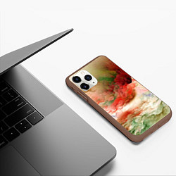 Чехол iPhone 11 Pro матовый Цветная туманность, цвет: 3D-коричневый — фото 2